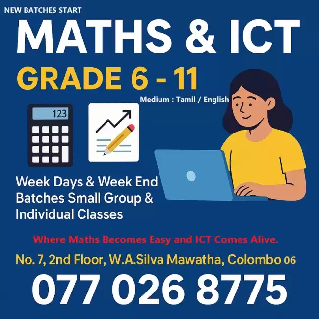 Maths & ICT - Grade 6 to 11