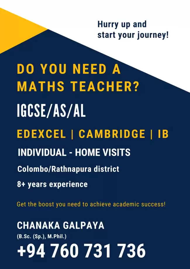 Maths - IGCSE/AS/AL