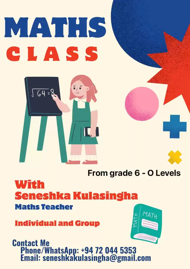 Maths Made Easy With Seneshka – Grade 6 To O/L