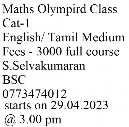 Maths olympird class 2023