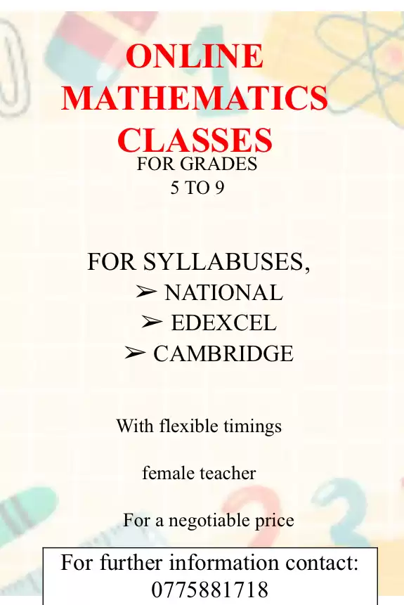 Maths tutoring