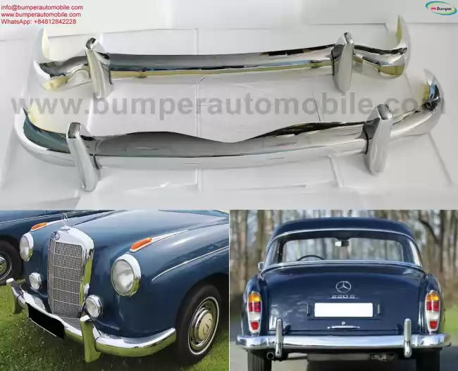 Mercedes Ponton 6 cylinder W180 220S Coupe Cabriolet bumpers (1954-1960)