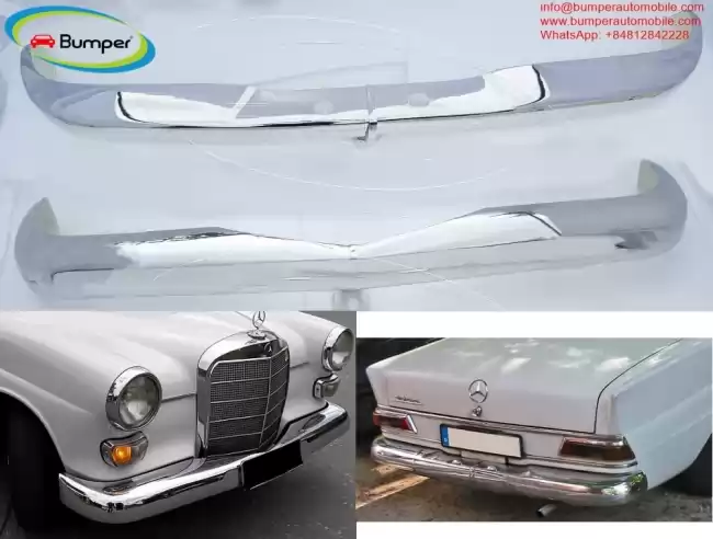 Mercedes W110 EU style bumpers new (1961 - 1968)