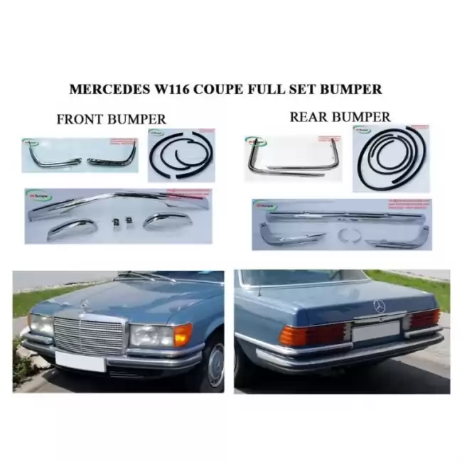 Mercedes W116 EURO style Bumpers (1972-1981)