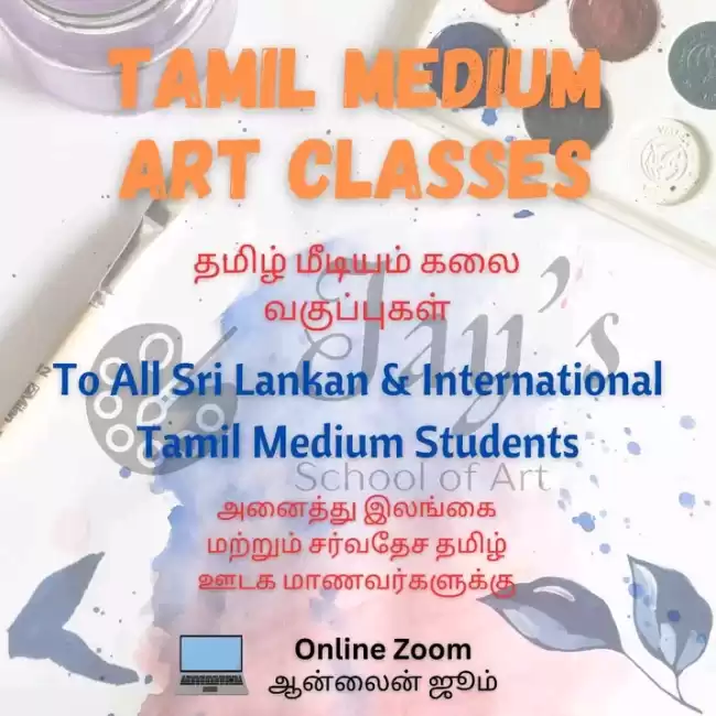 Most Popular Tamil Mediums Zoom Art Class for Sri Lankan & International Students