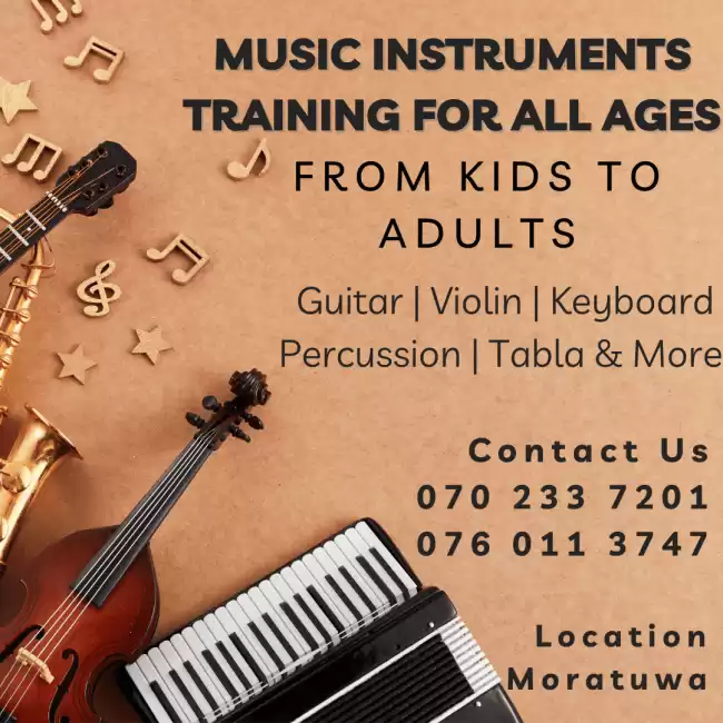 Music Instrument Training classes for Kids to Adults