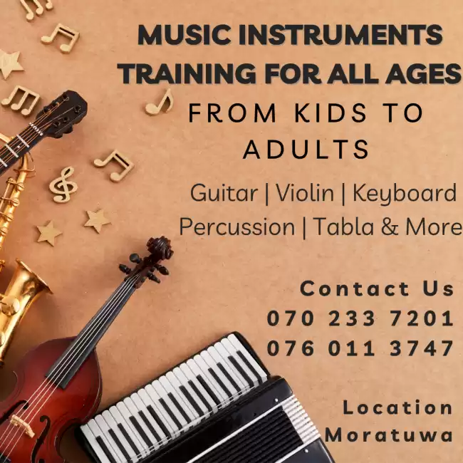 Music instrument training for all age groups