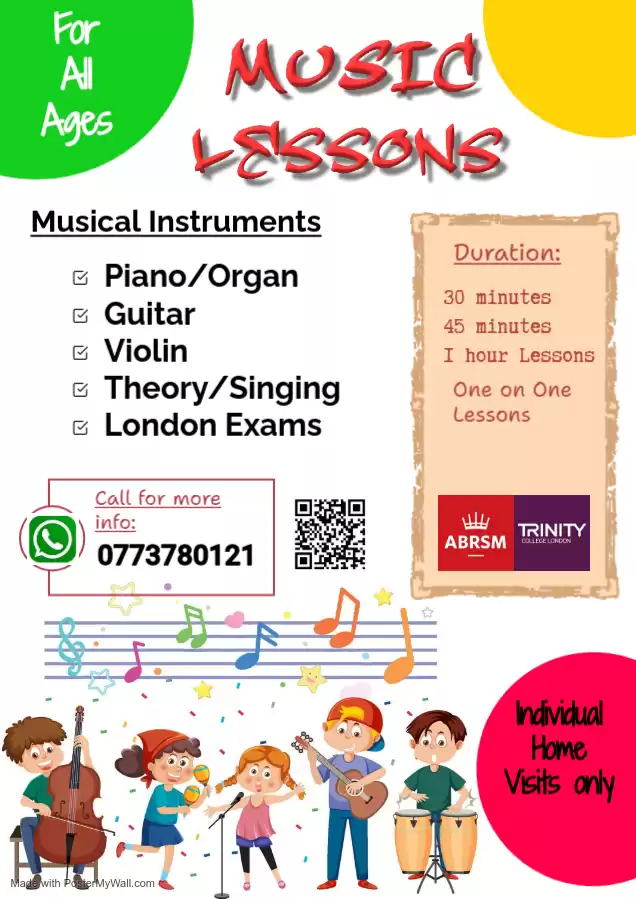 Music Lessons For Kids - Individual Piano | Western Violin | Guitar Lessons Home Visits& Online