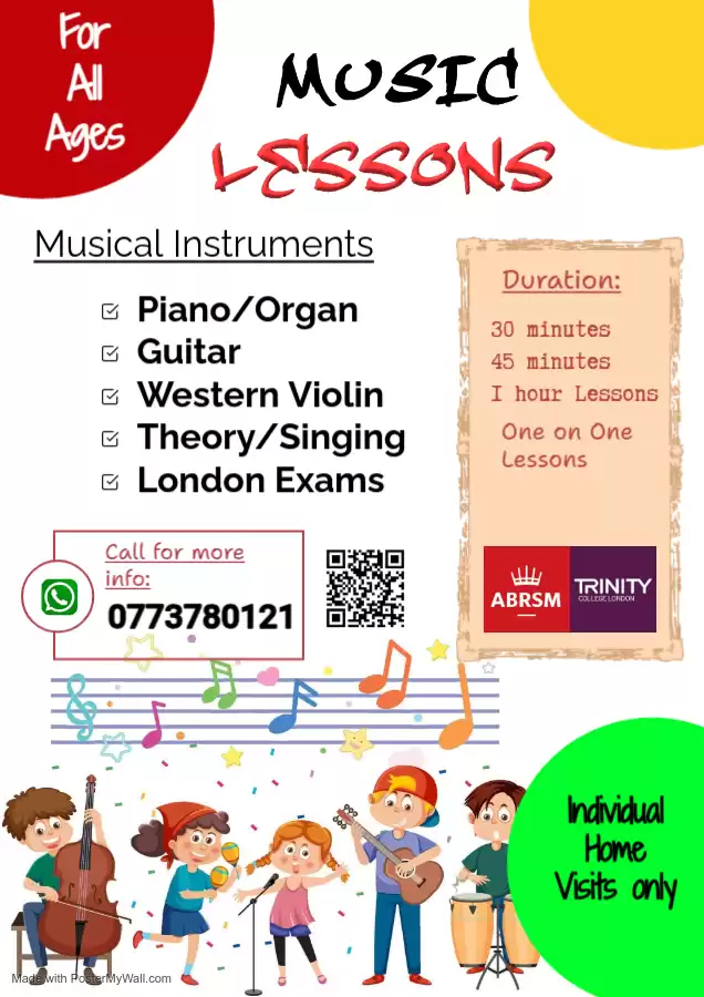 Music Lessons For Kids - Individual Piano | Western Violin | Guitar Lessons