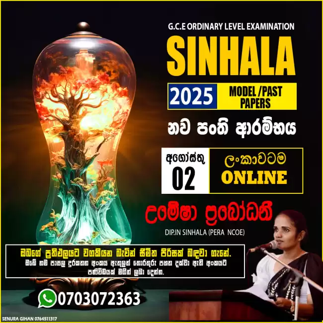 සිංහල භාෂාව හා සාහත්‍යය