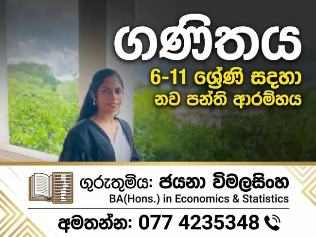 ගණිතය එපා වෙලාද? අපි එය පහසු කරමු!