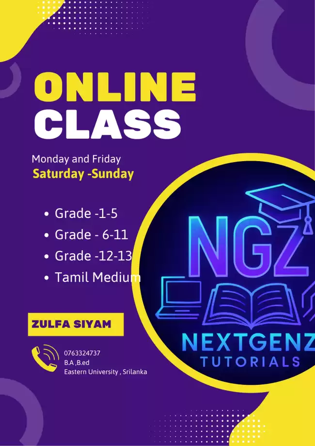 NEXTGENZ TUTORIALS - GRADE 1-13