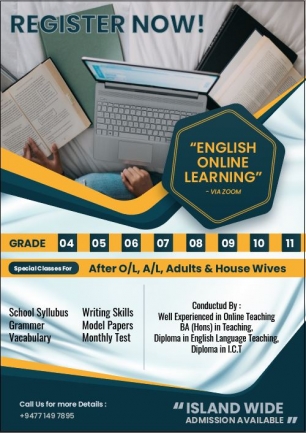 O/L ,A/L English Paper Class English Elocution For Grade 5 to 10