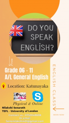 O/L and A/L General English classes