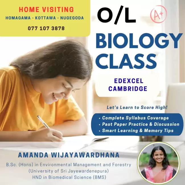 O/L Biology | Cambridge, Edexcel Syllabus | Home Visiting