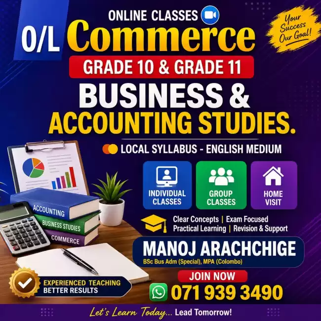 O/L-Business & Accounting Studies-English Medium Classes