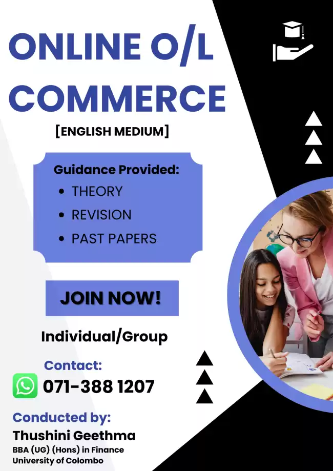 O/L COMMERCE ENGLISH MEDIUM