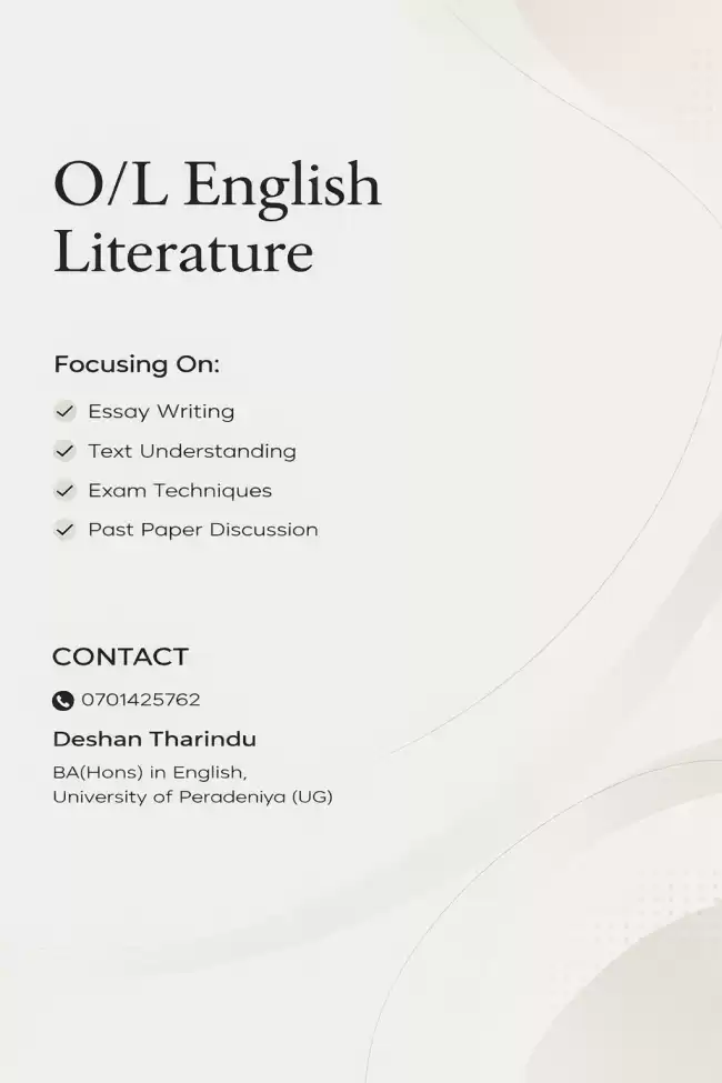 O/L English Literature Classes