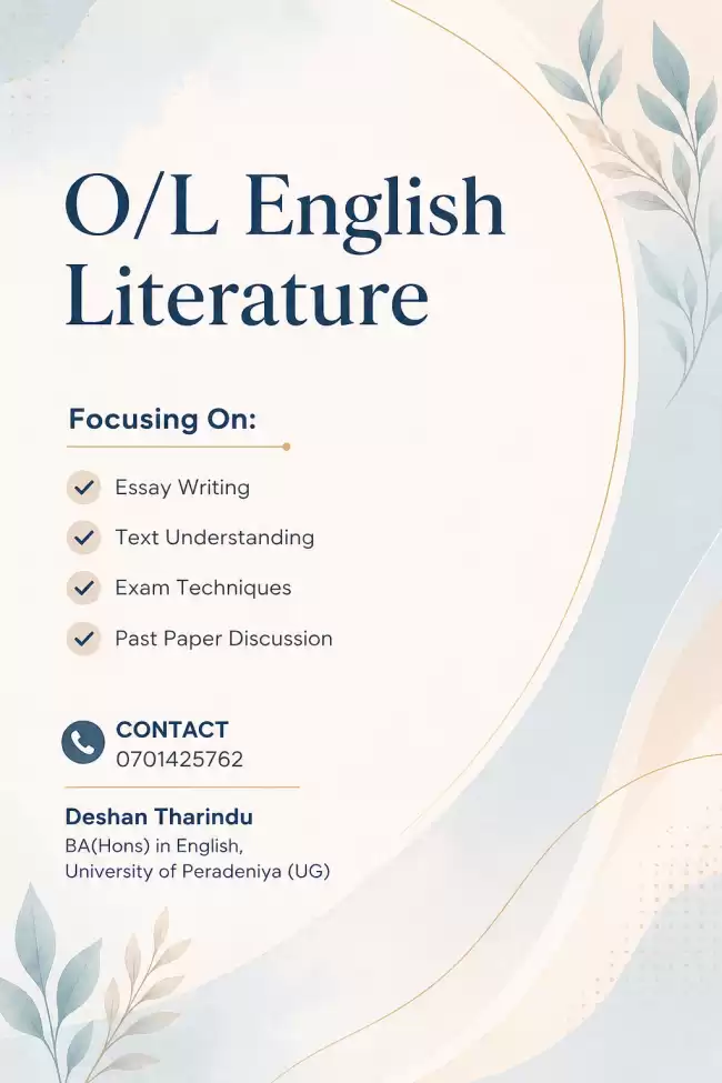 O/L English Literature Classes