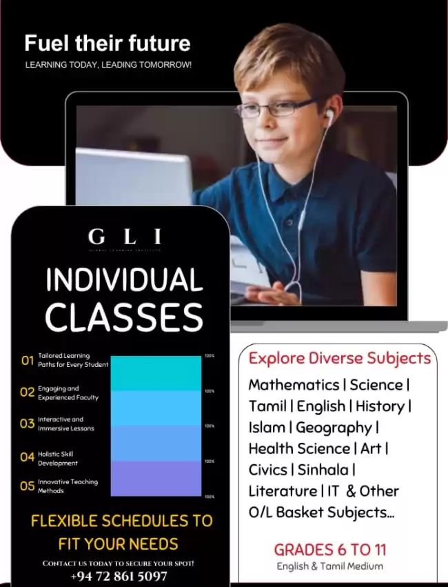 O/L Individual Classes - ALL SUBJECTS (TAMIL & ENGLISH MEDIUM)