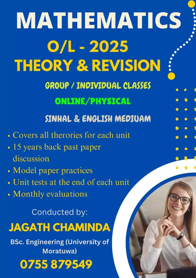 O/L - Mathematics (Theory & Revision)