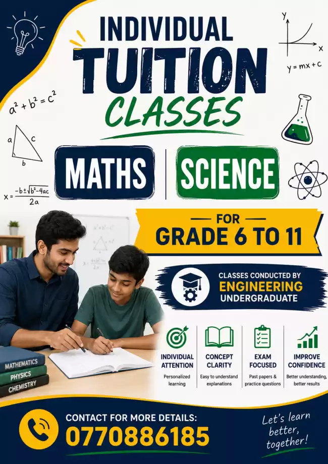 O/L maths and science classes