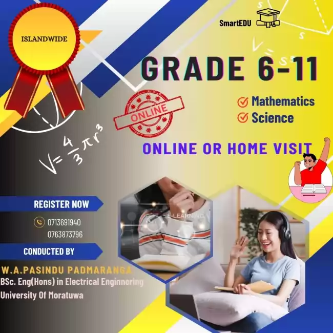 O/L Maths and Science - Online or Physical Class