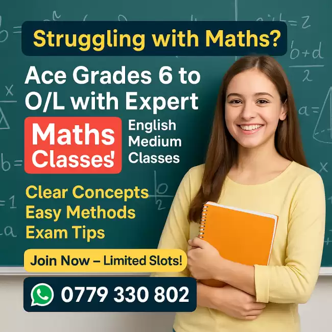O/L Maths Classes by an Engineer