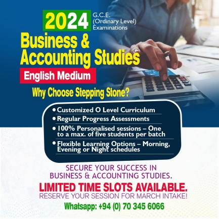 O Level | Business  Accounting Studies | English Medium