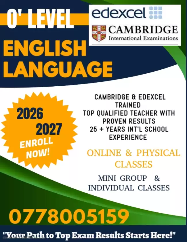 O LEVEL ENGLISH