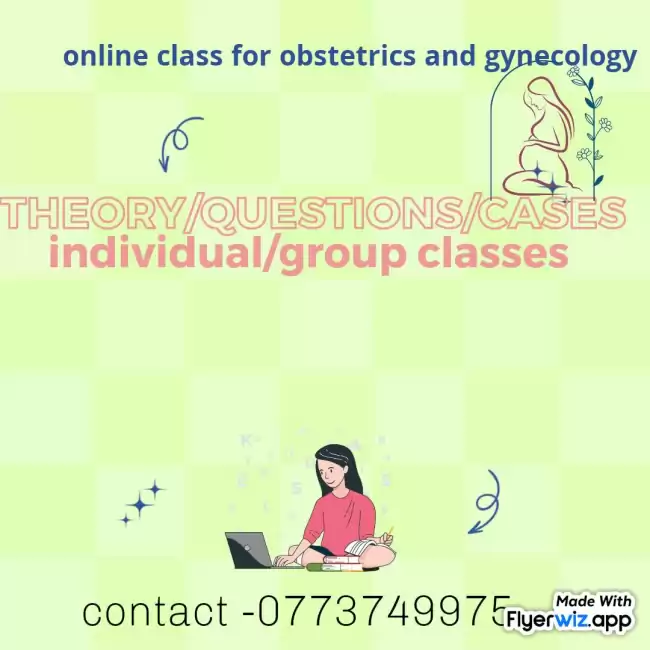 Obstetrics and gynecology online individual and group classes on a flexible time