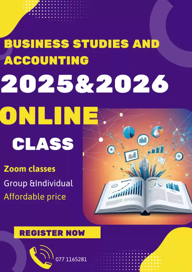 Ol Business Studies And Accounting|Grade 9,10,11|English Medium |Free session paper class