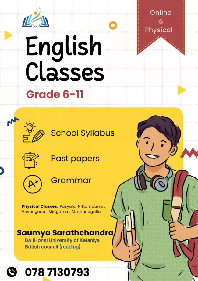 OL English Classes ( Grade 6-11 )