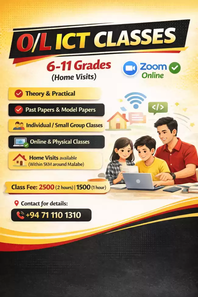 OL ICT Classes 6-11 Grades (Home Visits) | ICT Classes | ICT Online