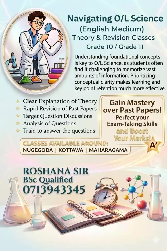 OL Science English medium (Paper Revision)