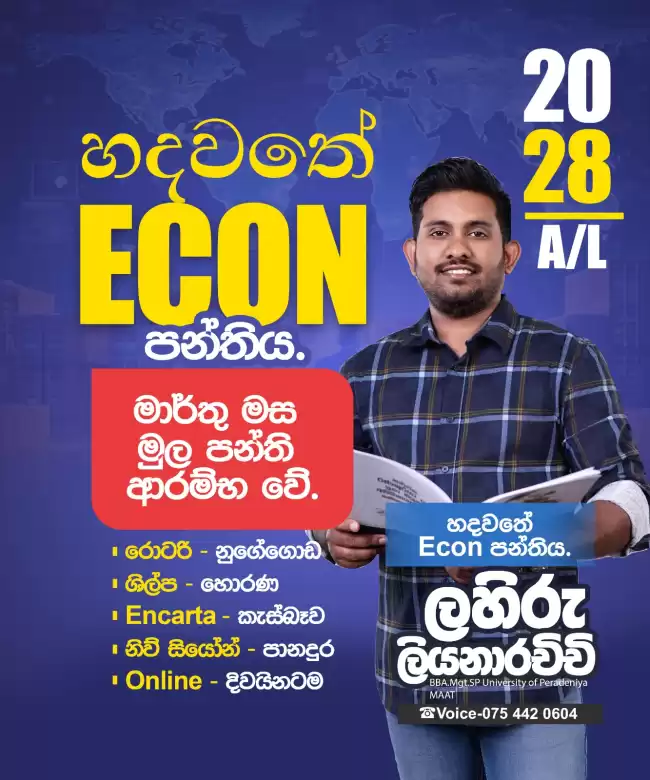 One To One A/L Economics