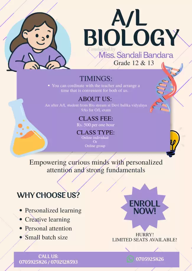 Online A/L Biology Class