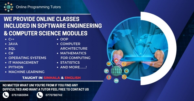 Online and Physical Classes for any Software Engineering Module(Diploma/HND)