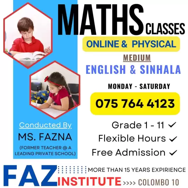 Online and physical Mathematics class