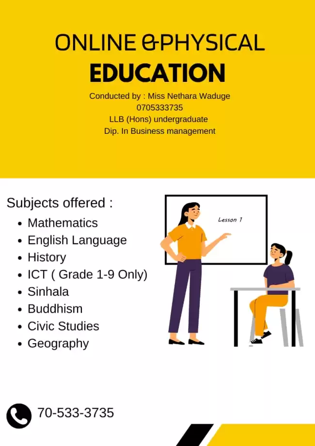 Online and physical tutoring for Grade 6-11 ordinary level