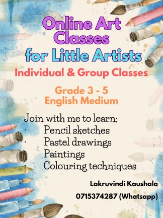 Online Art classes (English Medium)