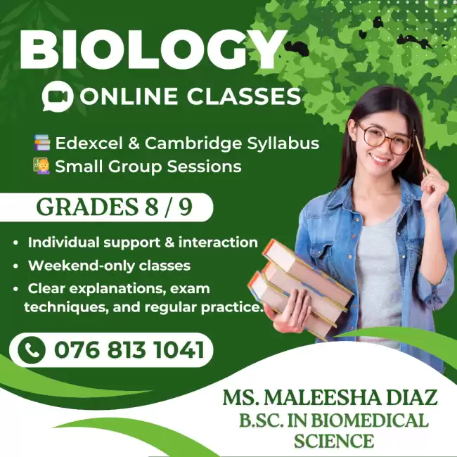 Online Biology Classes - Grades 8/9