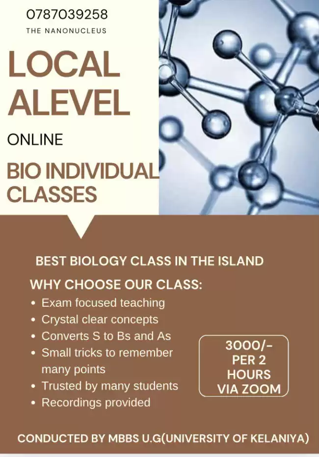 Online BIOLOGY Individual Class