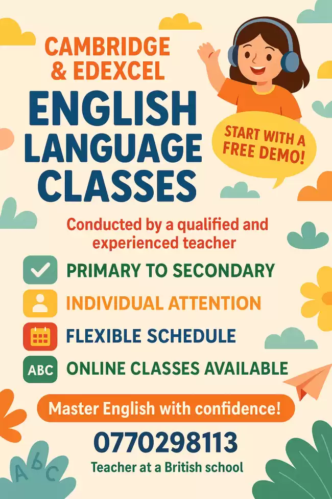 Online Cambridge and edexcel English teaching