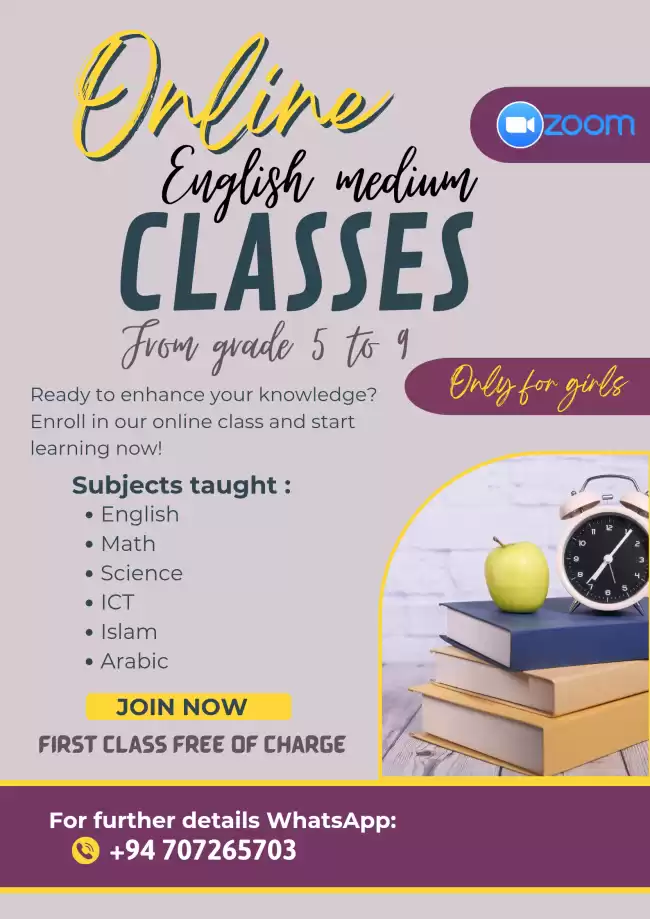 Online classes for grade 5 - 10