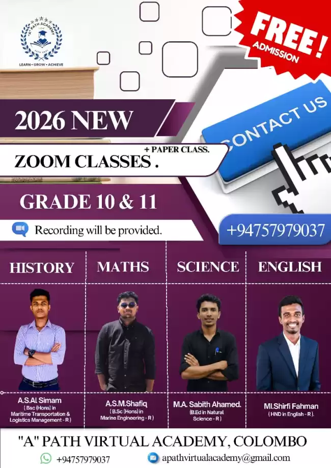 Online classes for O/Level students .