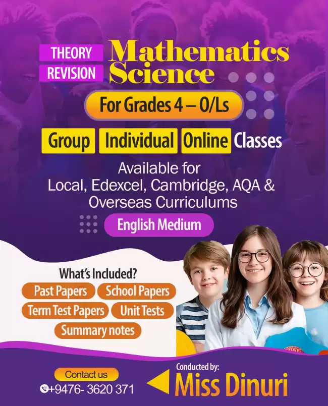Online classes science and maths individual &Group 4-0/ls