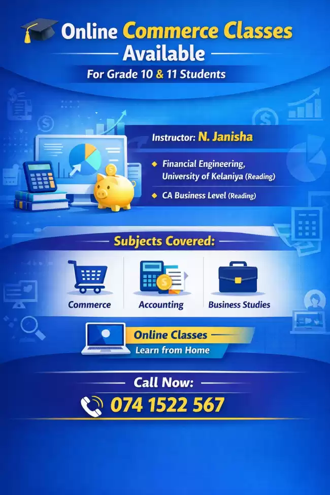Online Commerce Classes – Grade 10 & 11