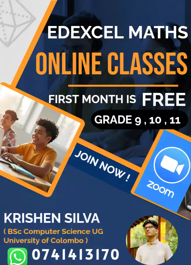 ONLINE EDEXCEL MATHEMATICS CLASSES (grade 9 , 10 , 11)