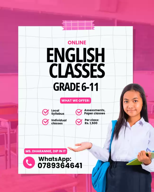 ONLINE ENGLISH CLASSES GRADE 6-11